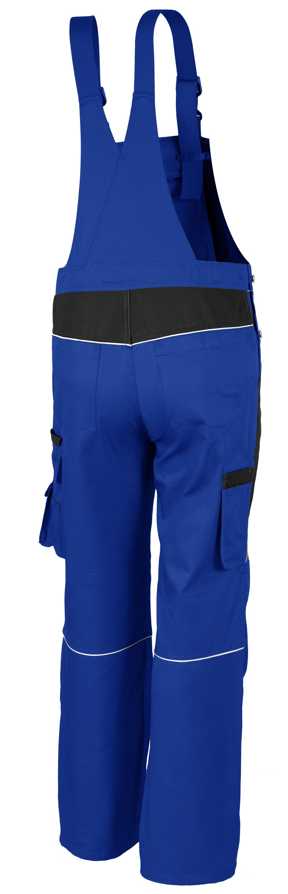 Shorts 2-farbig kornblau/schwarz PRO MG 245 TOP! QUALITEX® Latzhose Bundhose 